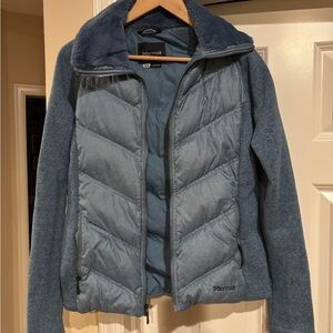 Marmot Women's Light Blue Puffer Jacket